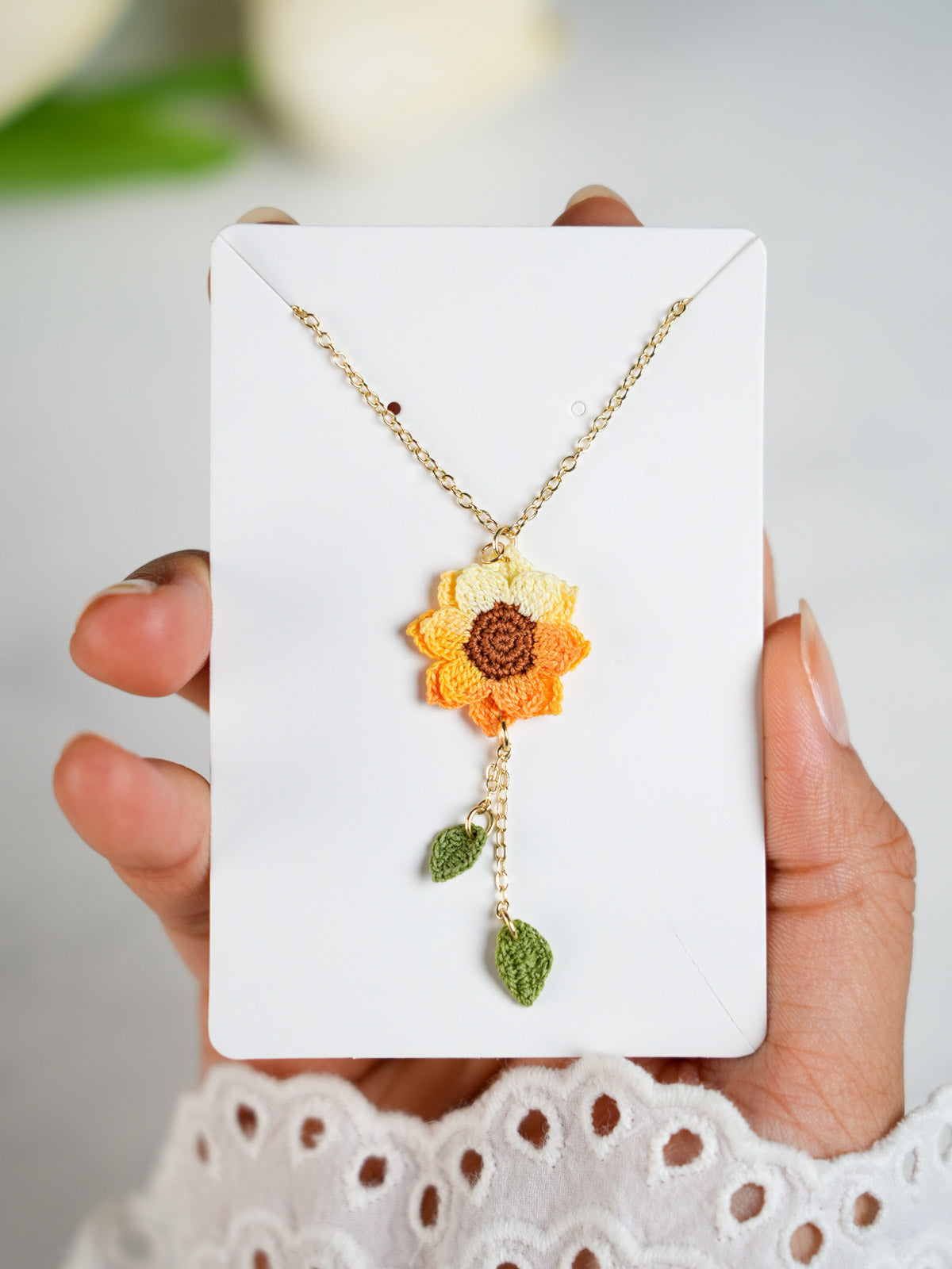 Micro Crochet  Necklace