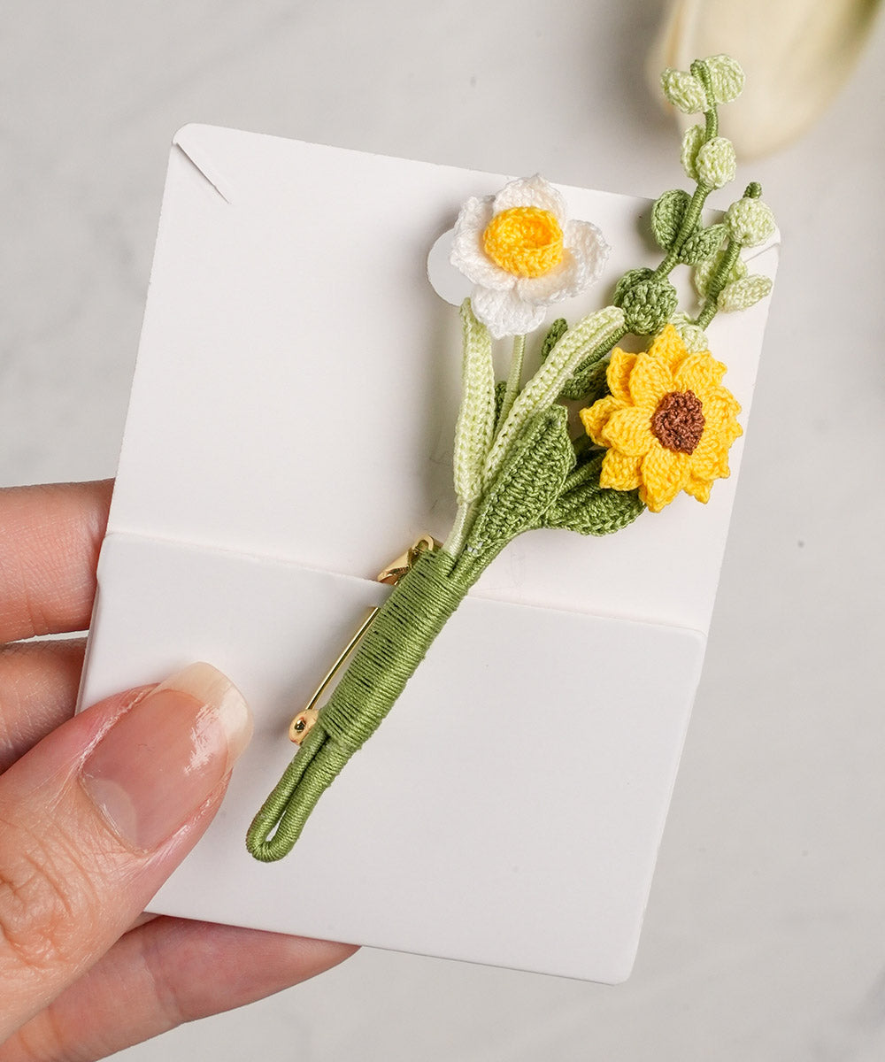 Micro Crochet  Brooch