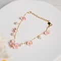 Pearl Blossom Crochet Bracelet