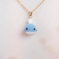 Crochet Whale Pendant Necklace