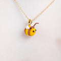 Crochet Bee Pendant Necklace