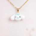Crochet Cinnamoroll Pendant Necklace