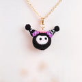 Crochet Kuromi Pendant Necklace
