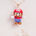 Crochet Mario Pendant Necklace