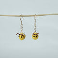 Crochet Bee Dangle Earrings
