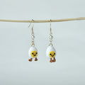 Crochet Egg Dangle Earrings