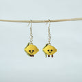 Crochet Lemon Dangle Earrings