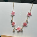 Crochet Sakura Necklace