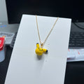 Crochet Pikachu Pendant Necklace