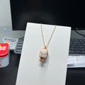 Crochet Bread Pendant Necklace