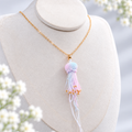 Crochet Jellyfish Pendant Necklace