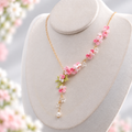 Crochet Flower Pendant Necklace